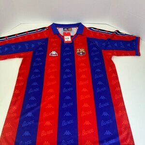 vintage 1995-1997 FC Barcelona home jersey manufactured by Kappa